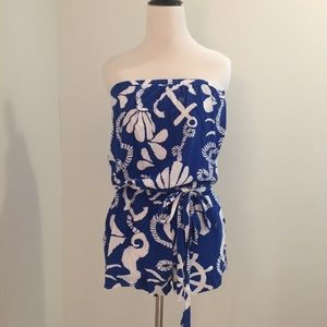Lily Pulitzer Blue Romper